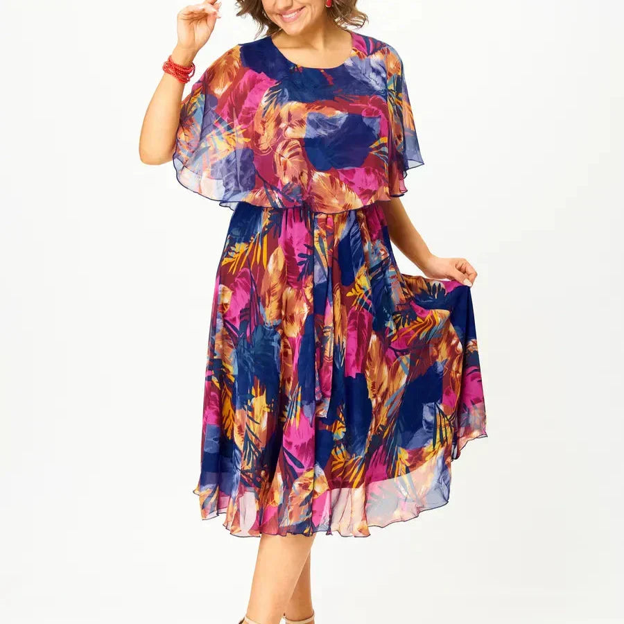 Ashley | Vestido midi estampado