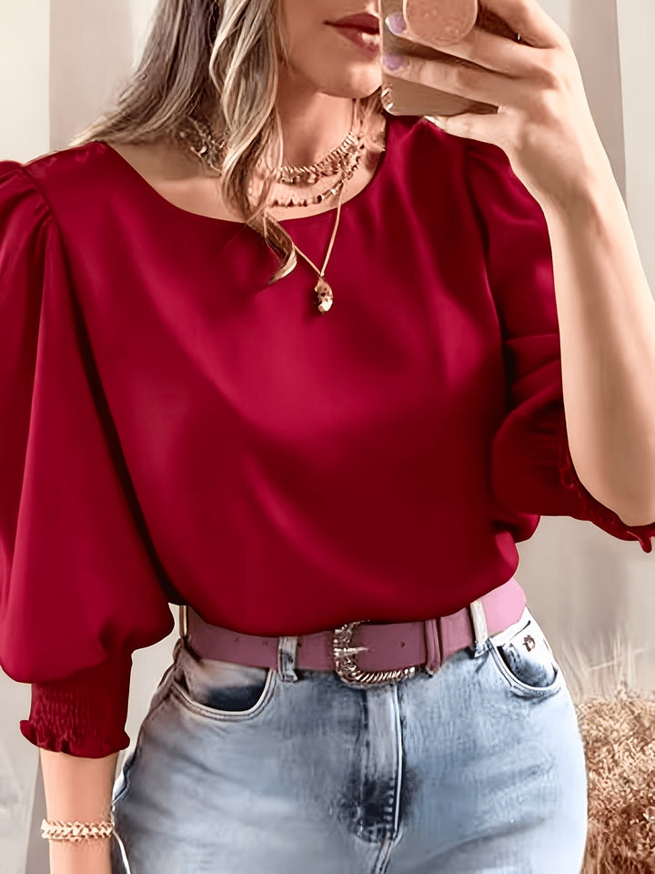 Cataleya | Blusa de mangas abullonadas