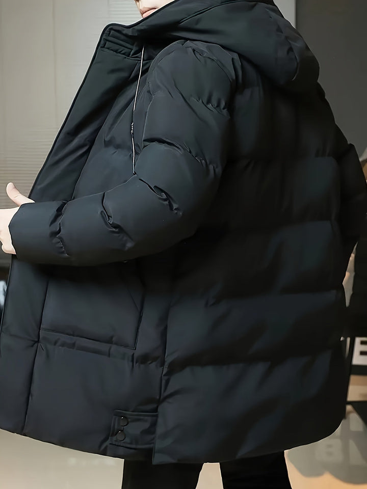 Samuel | Parka larga con capucha acolchada