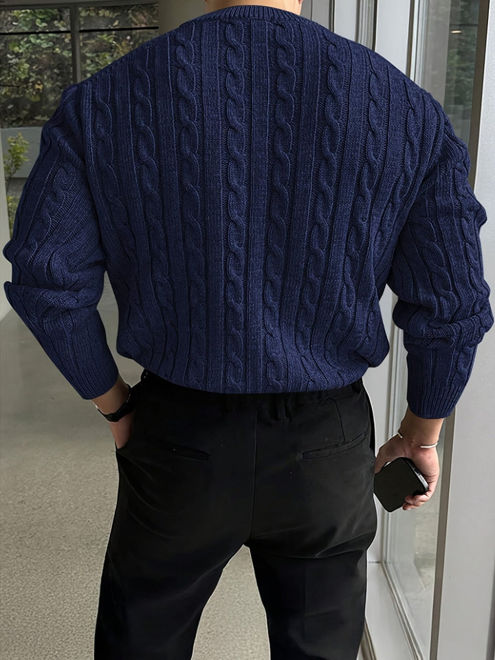 Mauro | Sweater de punto trenzado