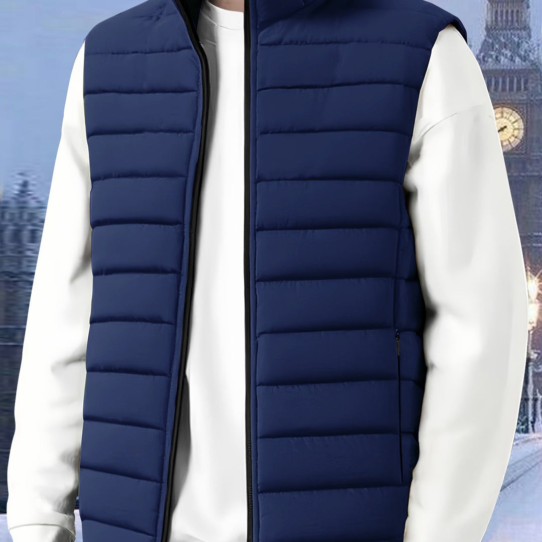 Saúl | Chaleco acolchado con cuello alto