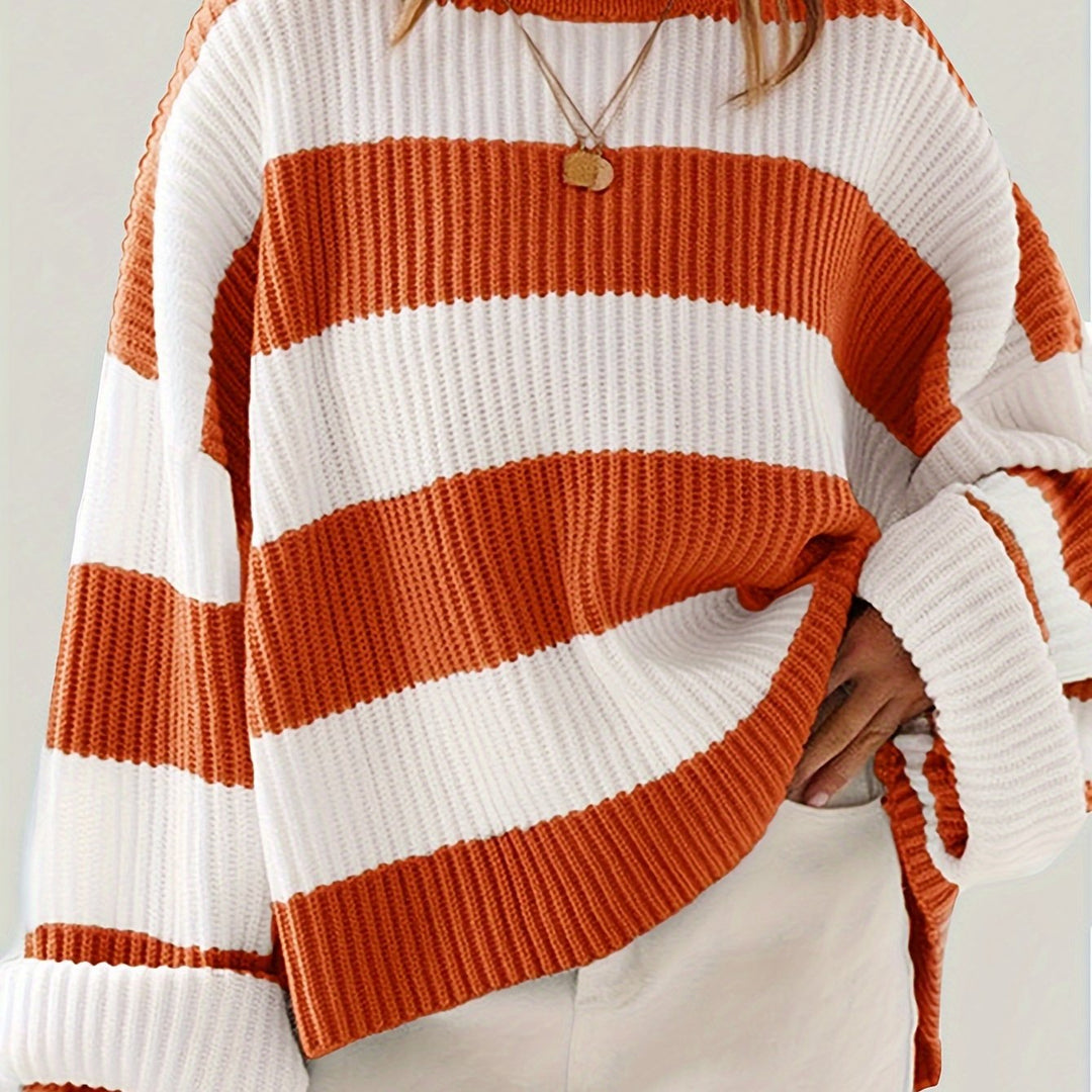 María Graciela | Sweater tejido a rayas holgado