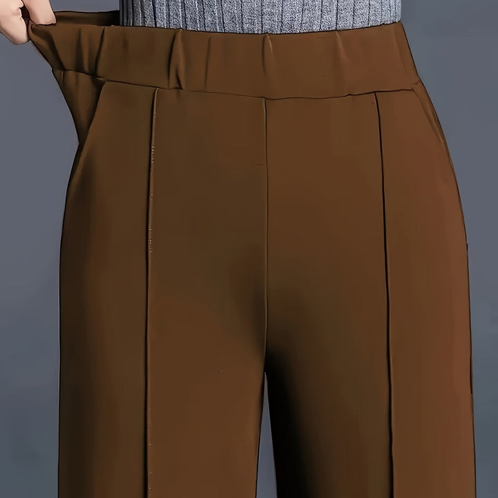 Saray | Pantalones de tiro alto y pierna ancha