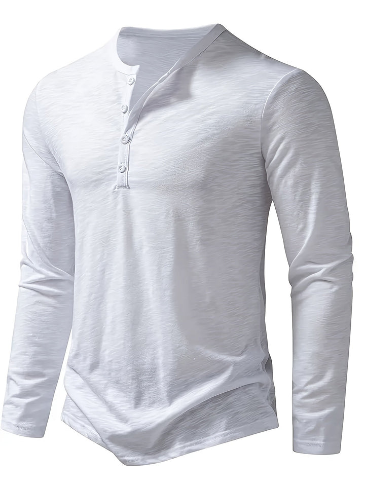 Gerardo | Polera henley de manga larga