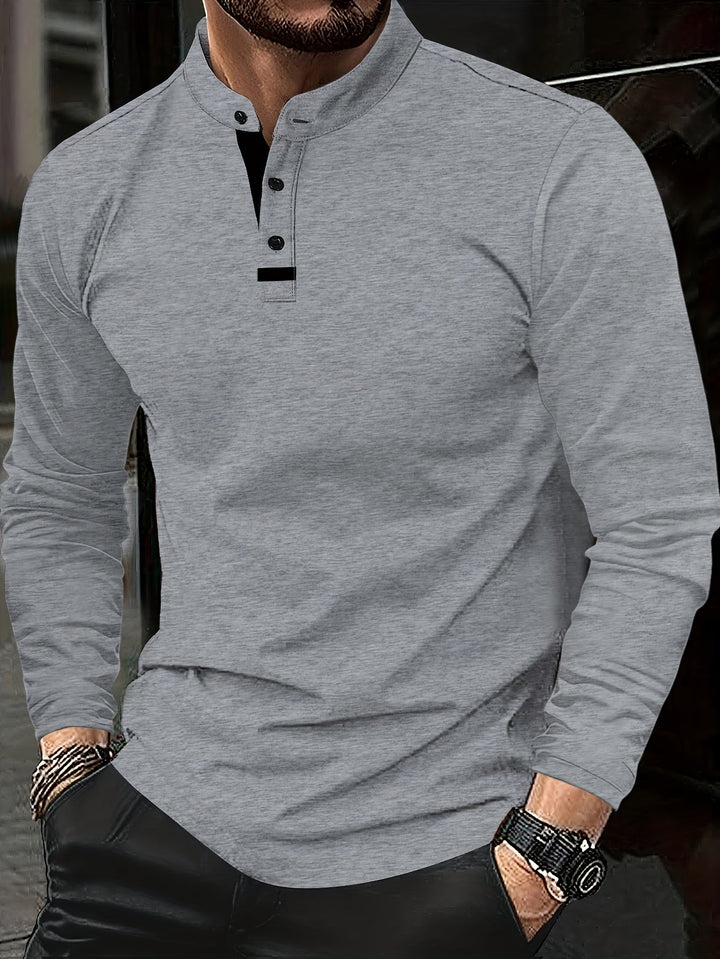 Jesús | Polera henley manga larga