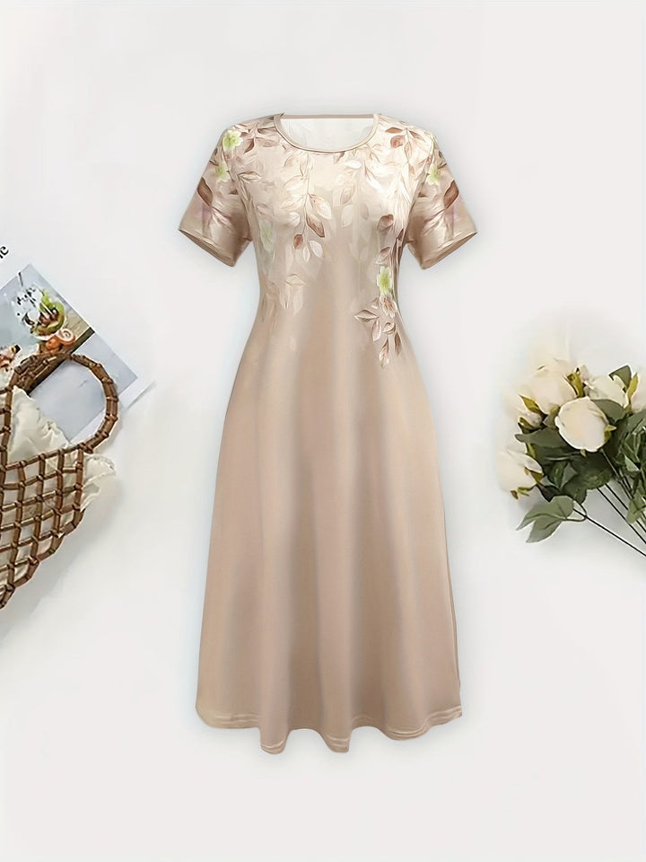 Alexia | Vestido línea A con estampado floral