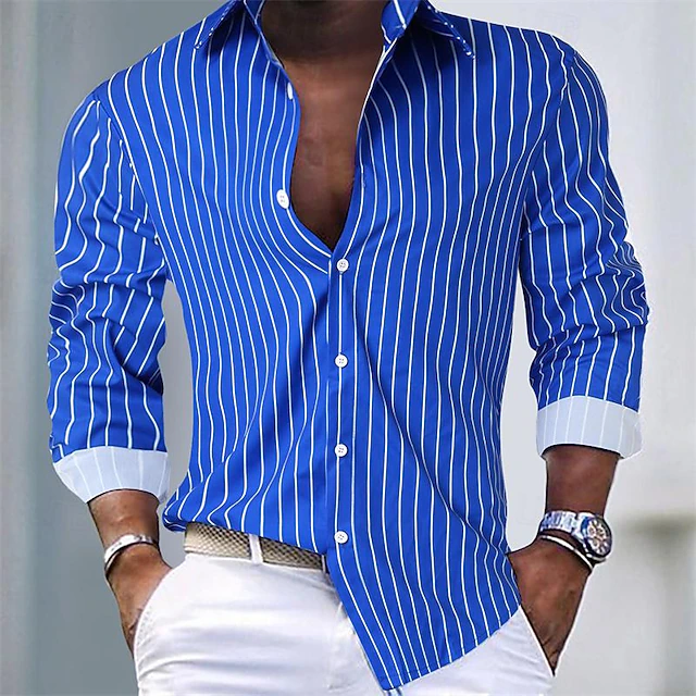 Jonathan | Camisa de rayas manga larga