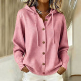 Helena | Cardigan con capucha y botones
