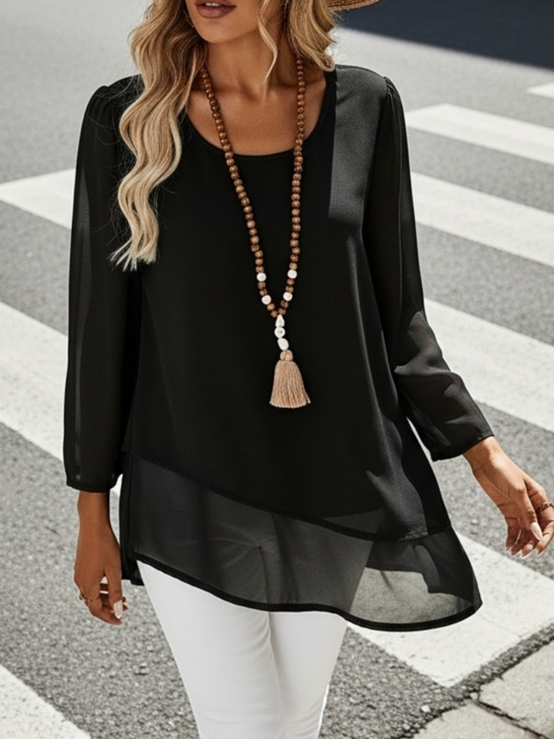 Cristina | Blusa de capas fluida