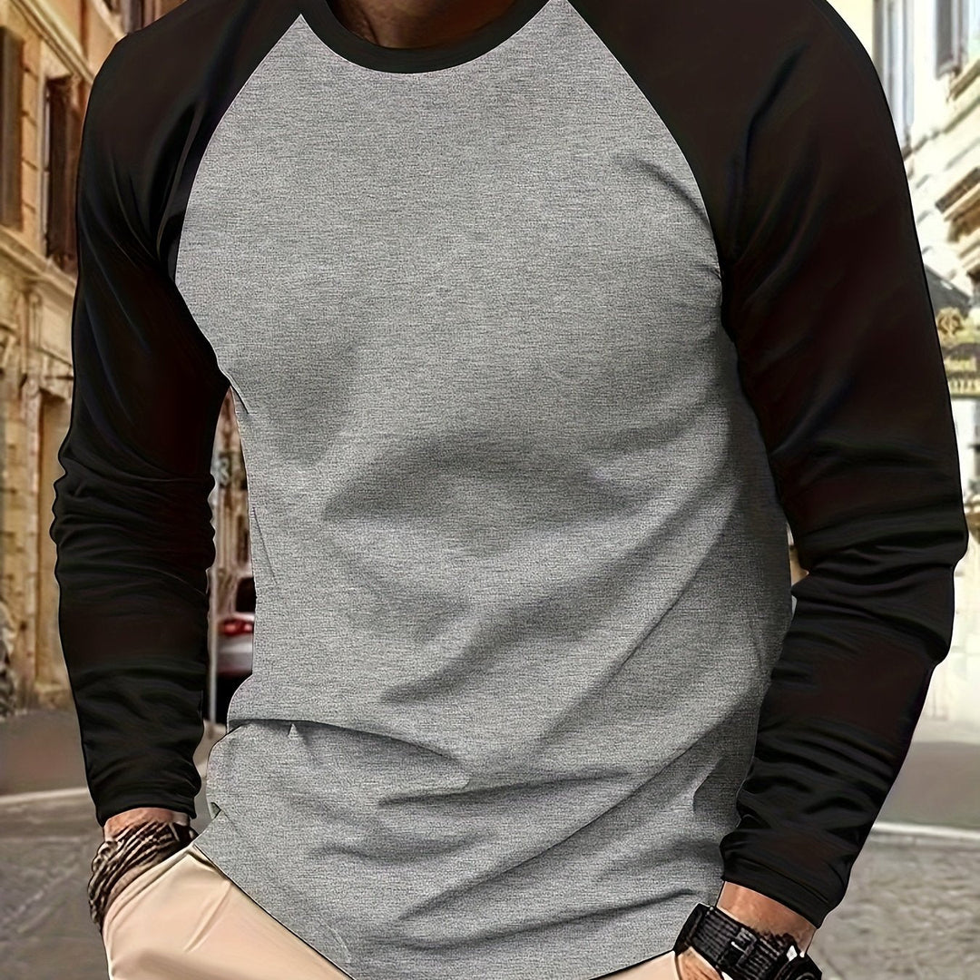 Diego Ignacio | Polera manga larga bicolor