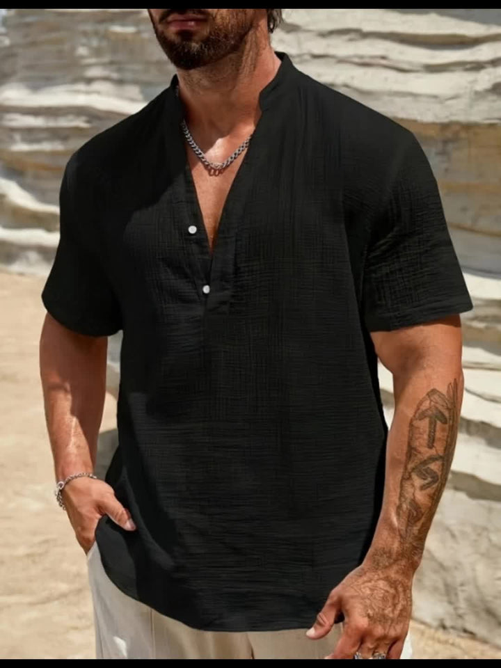 Tránsito | Camisa henley holgada