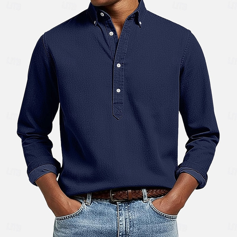 Ubaldo | Camisa casual con media botonadura