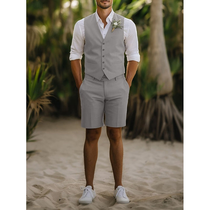 Lamberto | Traje de verano con chaleco y short
