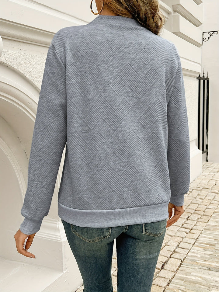 Cleofé | Sweater con escote asimétrico y botones