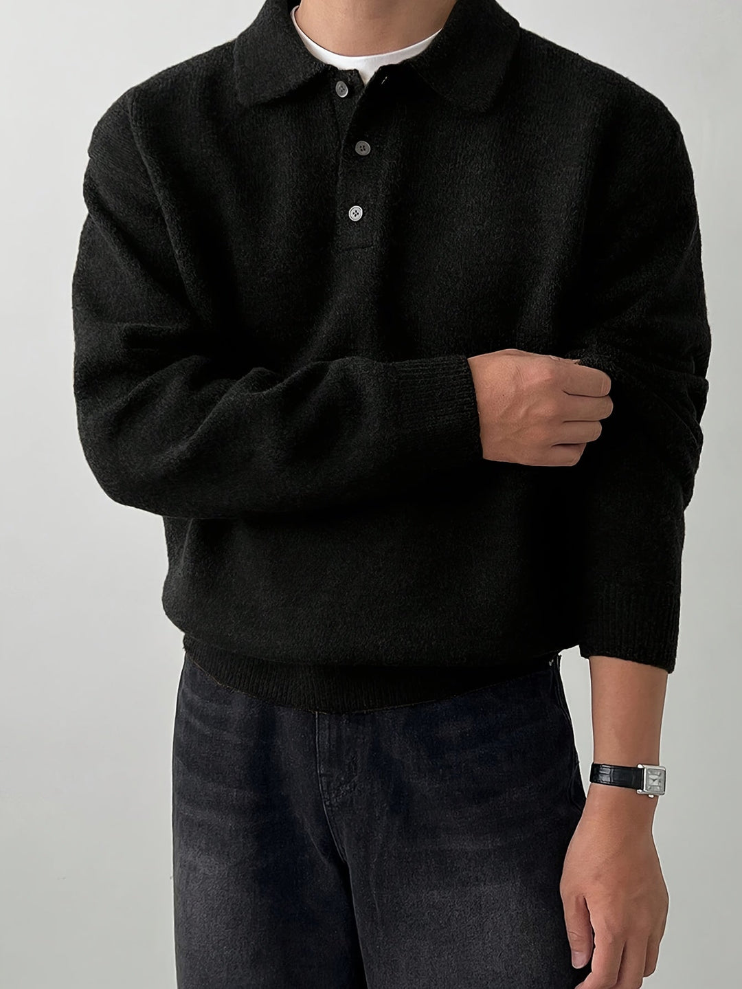 Silvio | Sweater con cuello de polo