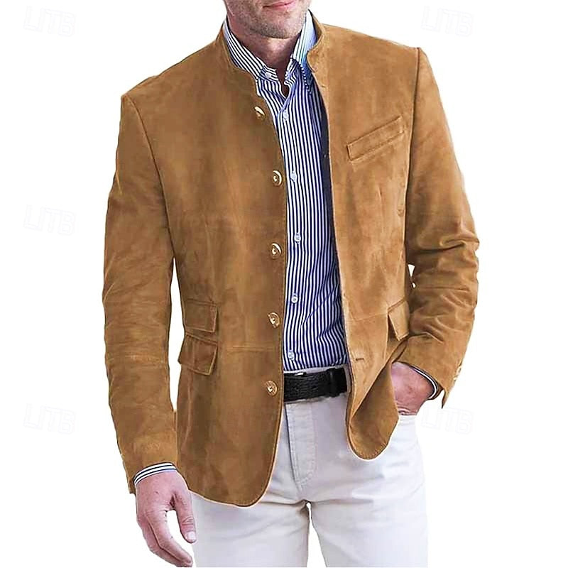 Eleodoro | Chaqueta de cuello mao para hombre