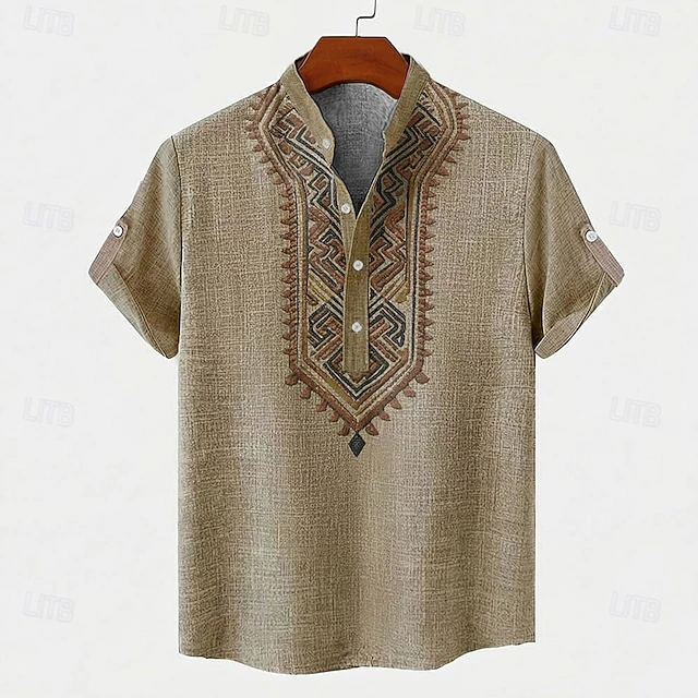 Amaro | Camisa bordada manga corta