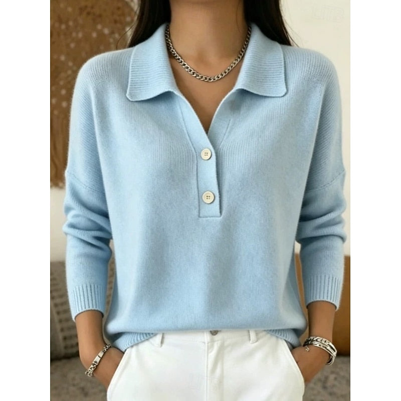 Carmela | Sweater de cuello con botones
