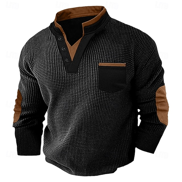 Daniel | Polerón henley texturado
