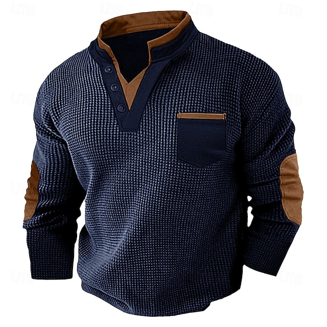 Daniel | Polerón henley texturado