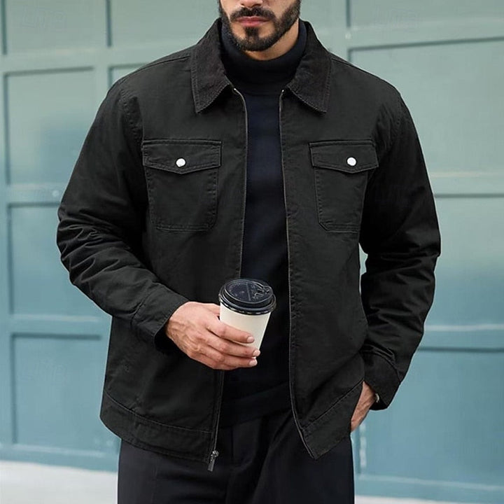 Bastián | Chaqueta de cuello contrastado