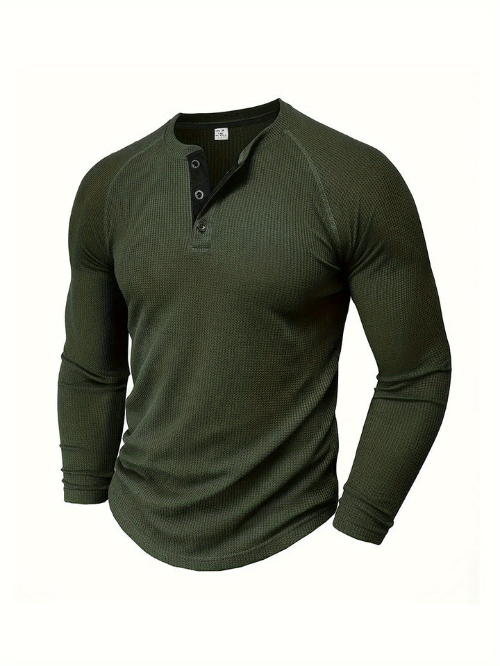René | Polera henley manga larga