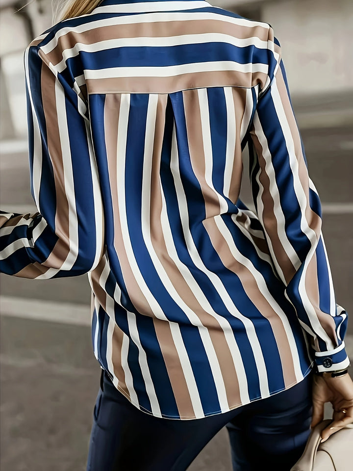 Erna | Blusa a rayas con botones