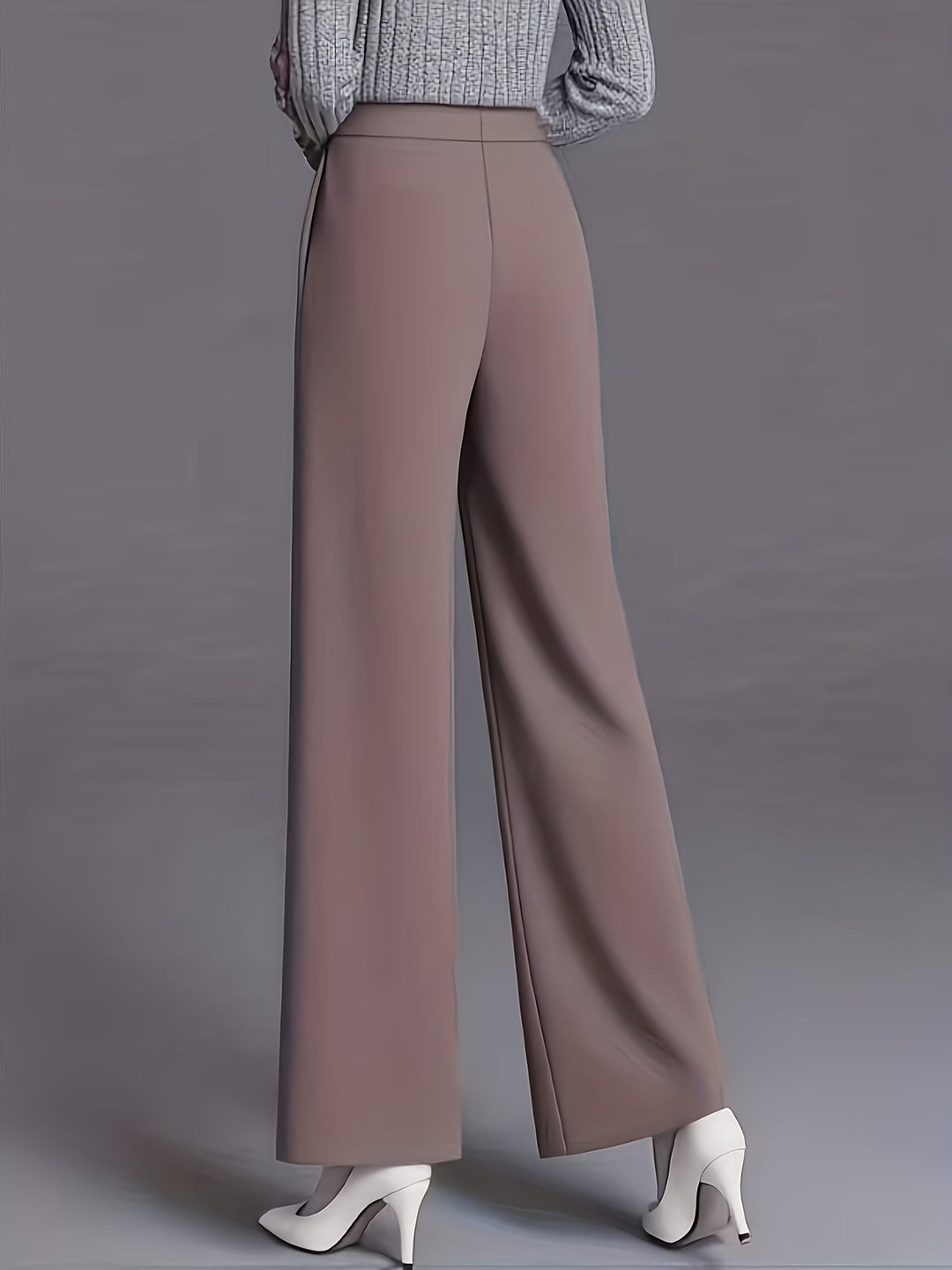 Saray | Pantalones de tiro alto y pierna ancha