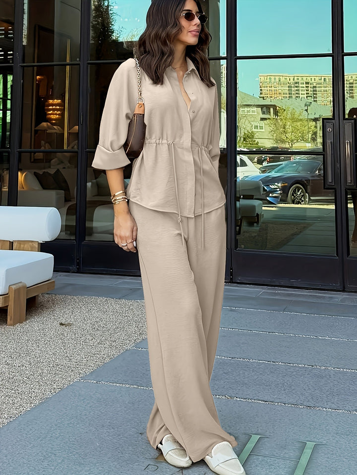 Silvia Elena | Conjunto de pantalón ancho