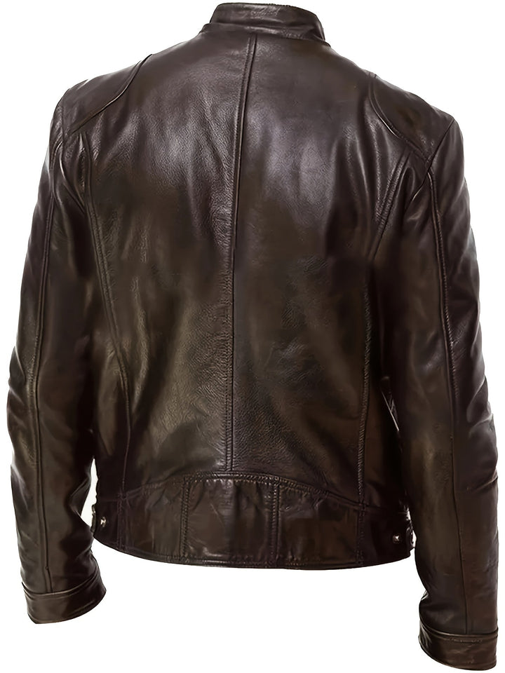 Héctor | Chaqueta moto cuello alto