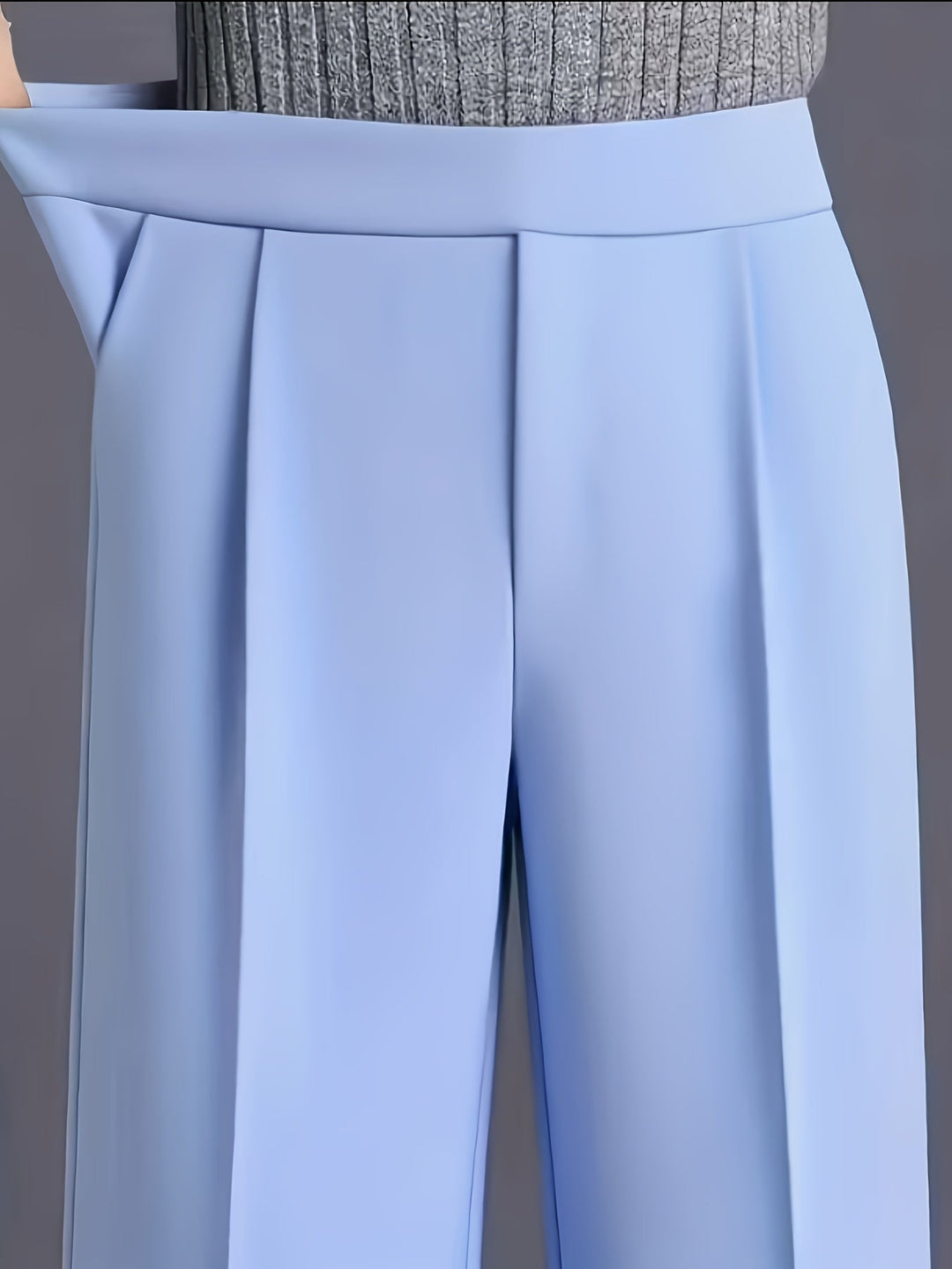 Saray | Pantalones de tiro alto y pierna ancha