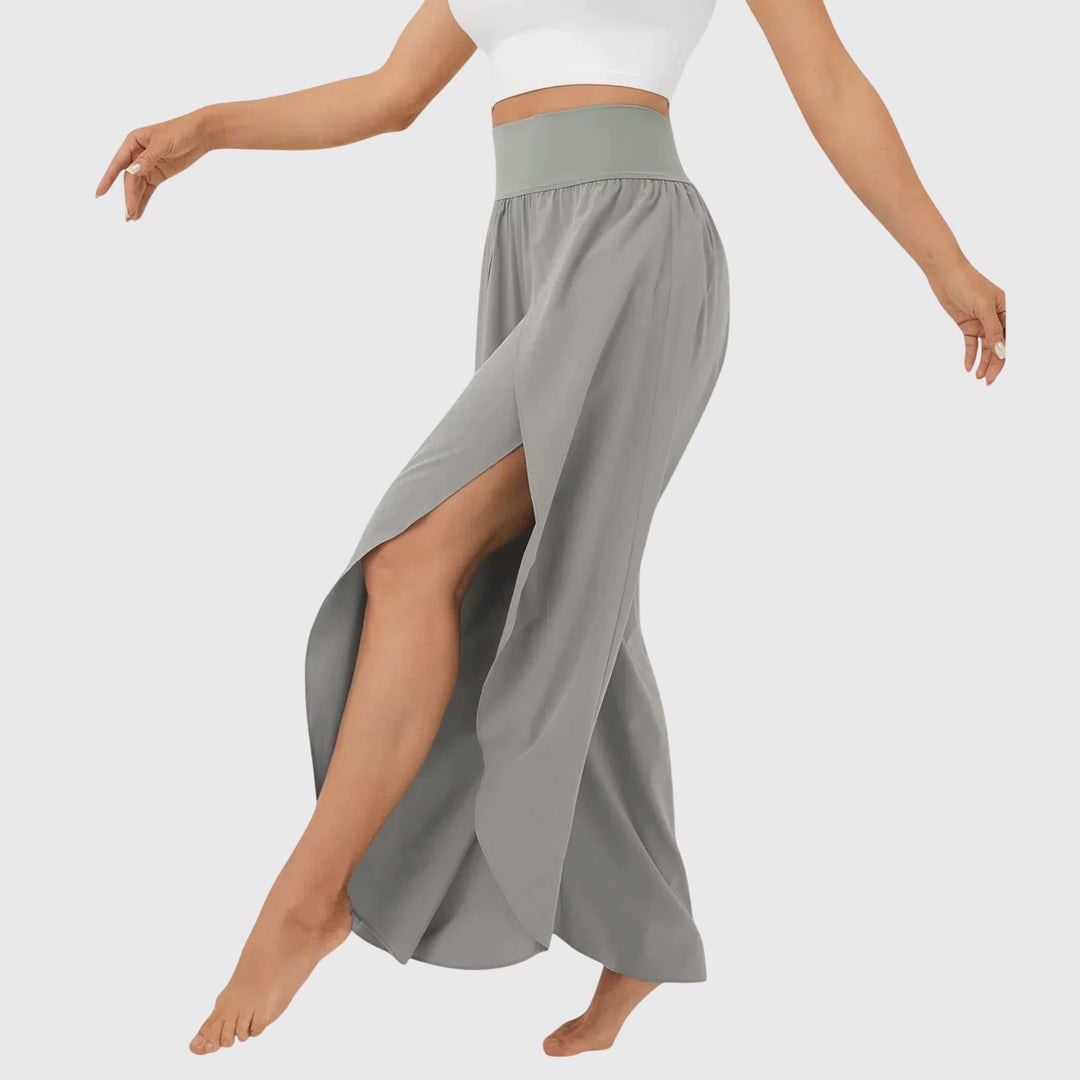Elvira | Pantalón palazzo con abertura