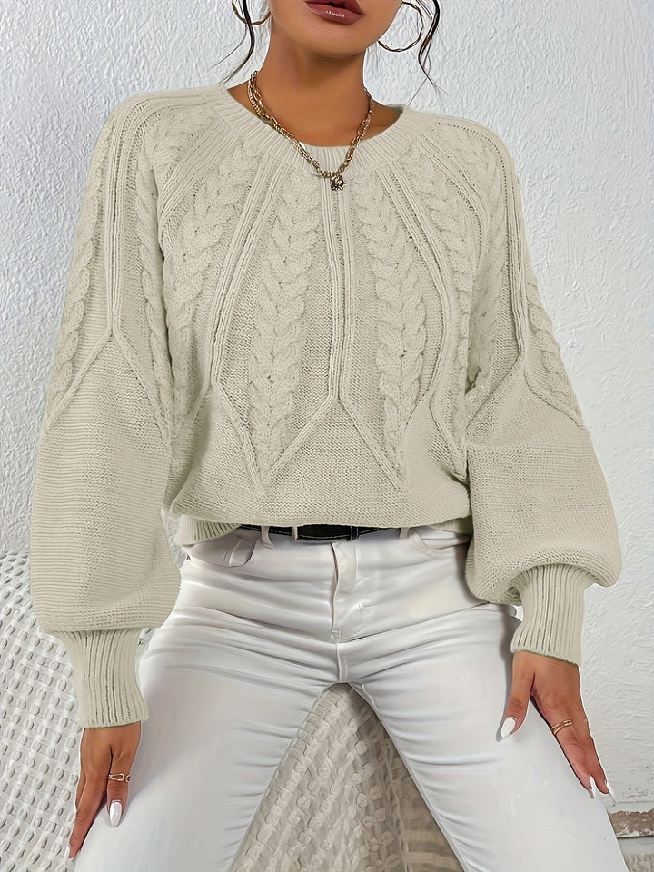 Sarita | Sweater de punto trenzado holgado