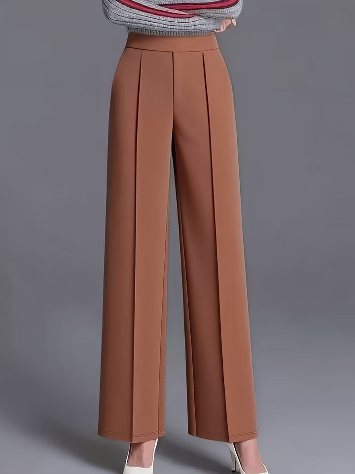 Saray | Pantalones de tiro alto y pierna ancha
