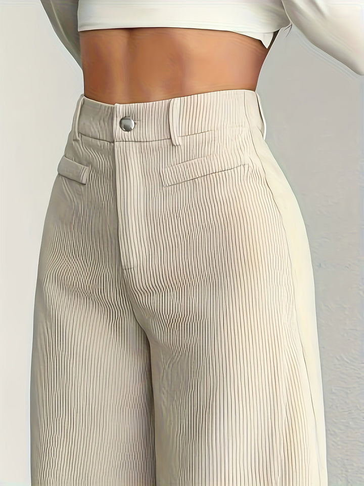 Oriana | Pantalón de tiro alto pierna ancha