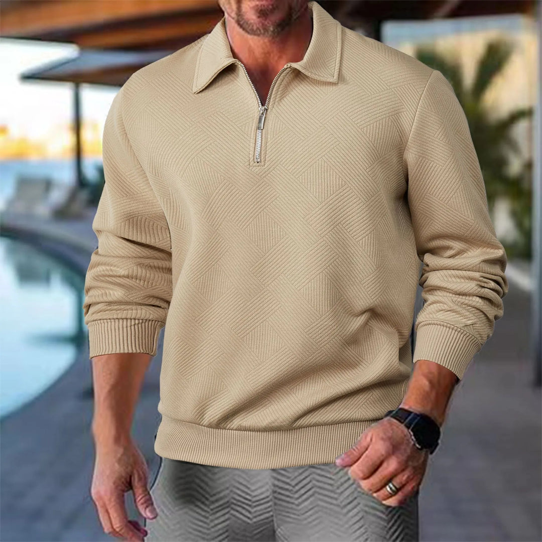 Florencio | Sweater texturado con medio cierre