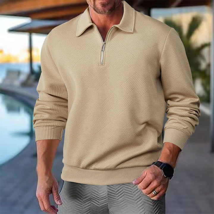 Florencio | Sweater texturado con medio cierre