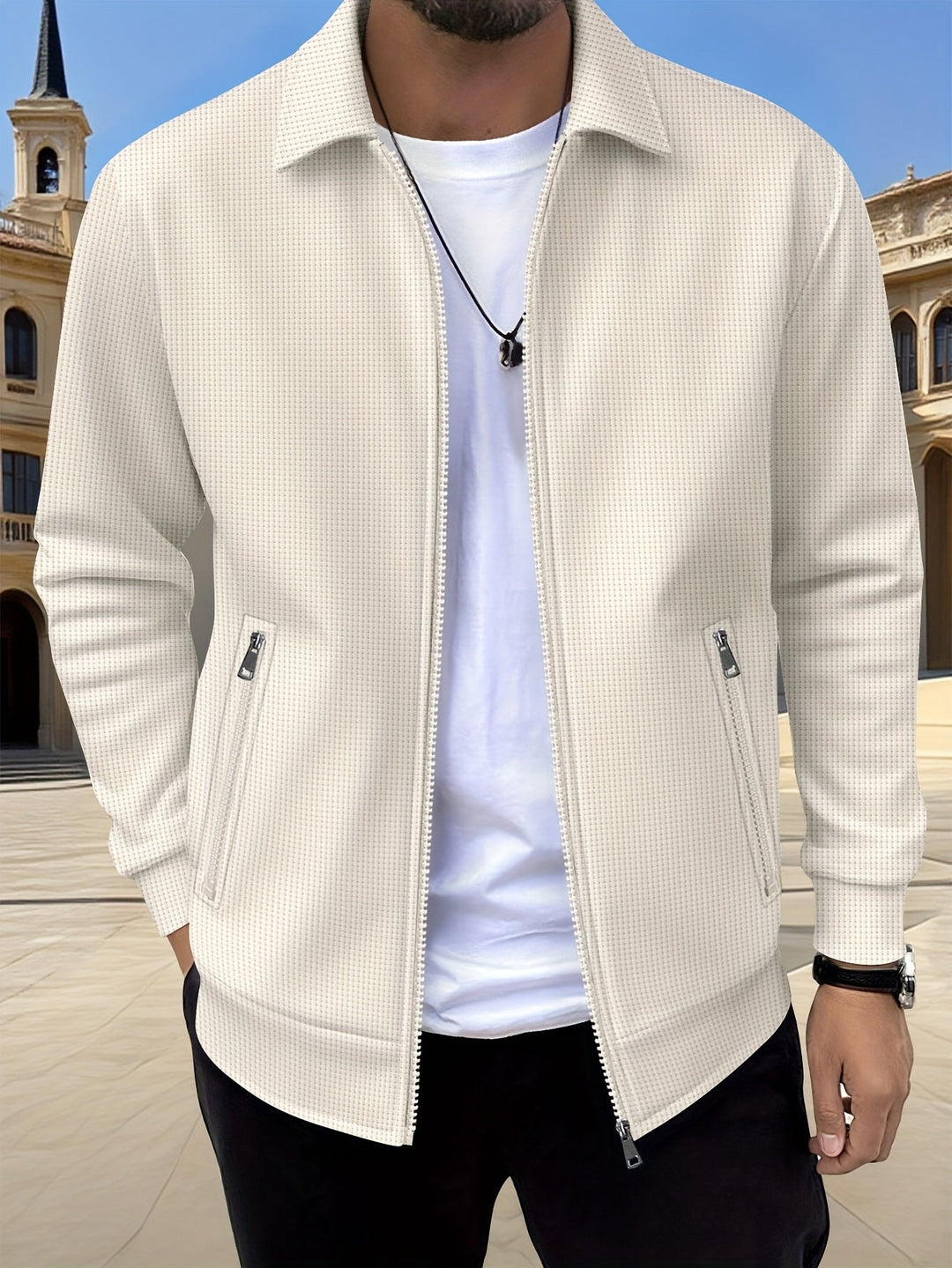 Artemio | Chaqueta con cierre y textura
