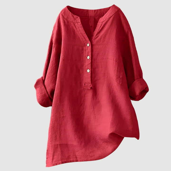 Cinthia | Blusa camisera con escote en V