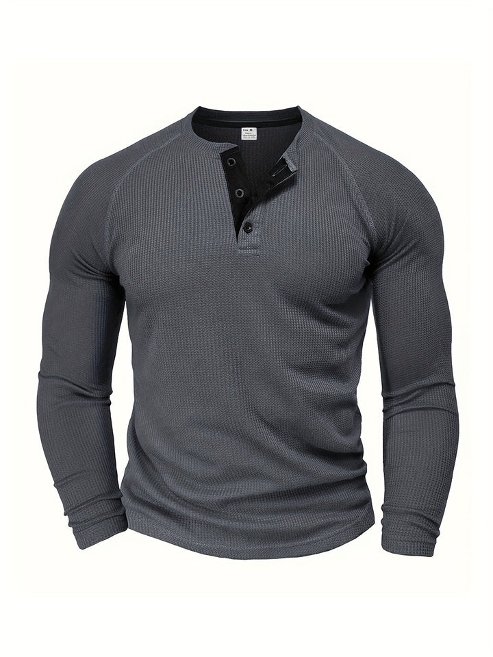 René | Polera henley manga larga