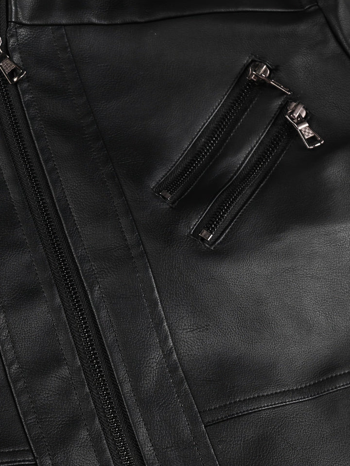 Anselmo | Chaqueta biker con capucha desmontable