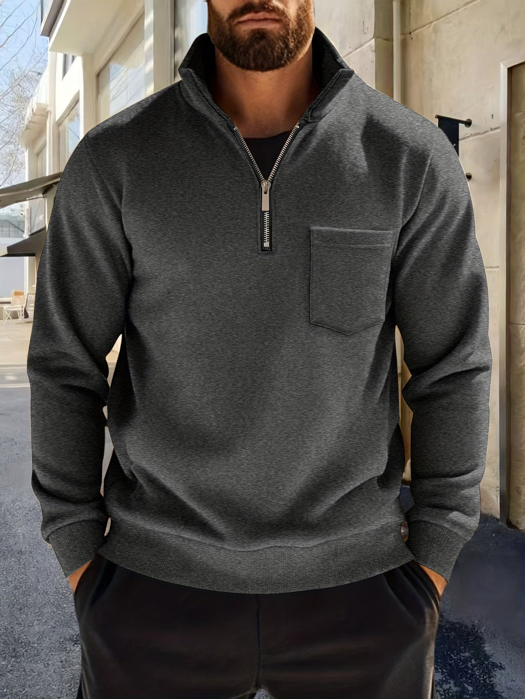 Iván | Sweater medio cierre