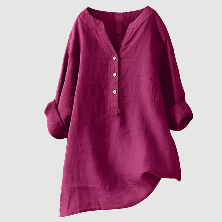 Cinthia | Blusa camisera con escote en V