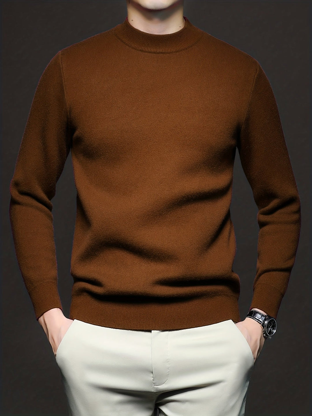Ronald | Sweater cuello subido para hombre