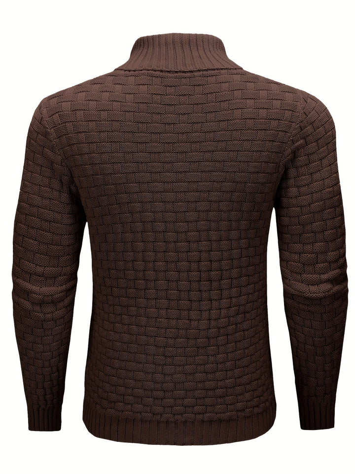 Tomás | Sweater de cuello chal texturado