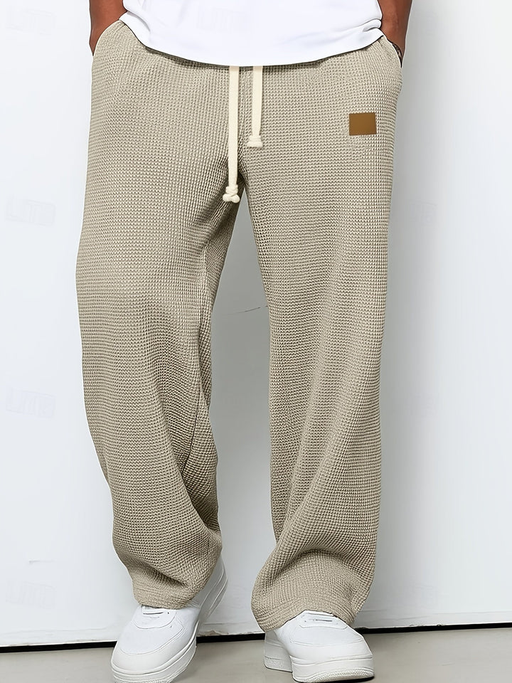 Pablo | Pantalón holgado con textura waffle