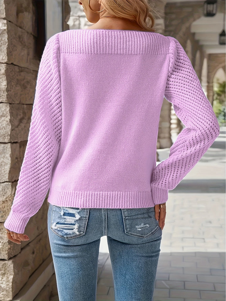 Virgina | Sweater de mangas caladas