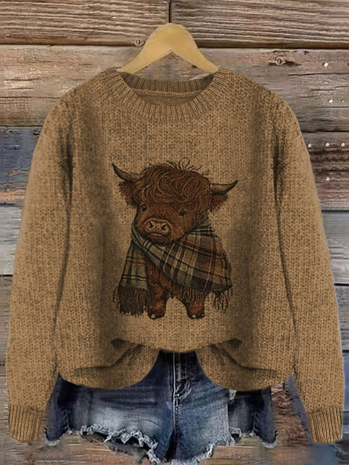 Kiara | Sweater cuello redondo holgado