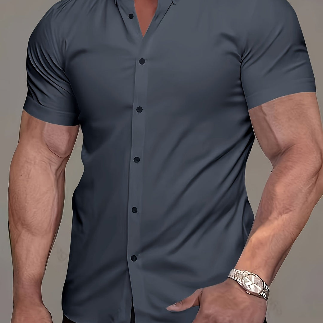 Flavio | Camisa manga corta clásica para hombre