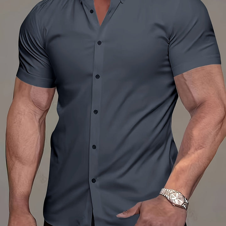 Flavio | Camisa manga corta clásica para hombre